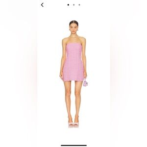Amanda Uprichard Kelsey Dress in PINK